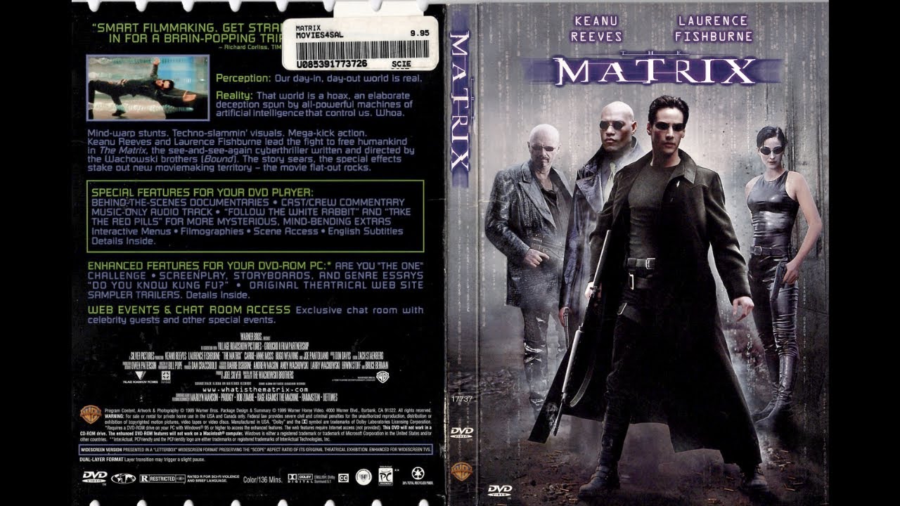The Matrix 1999 DVD Menu Walkthrough