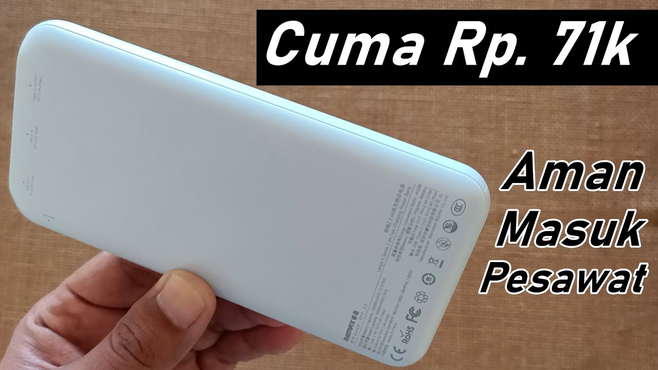 Powerbank Sertipikat CCC Termurah! | Bisa Untuk Laptop | Real Kapasitas | Remax RPP-23 10000mAh 2.4A
