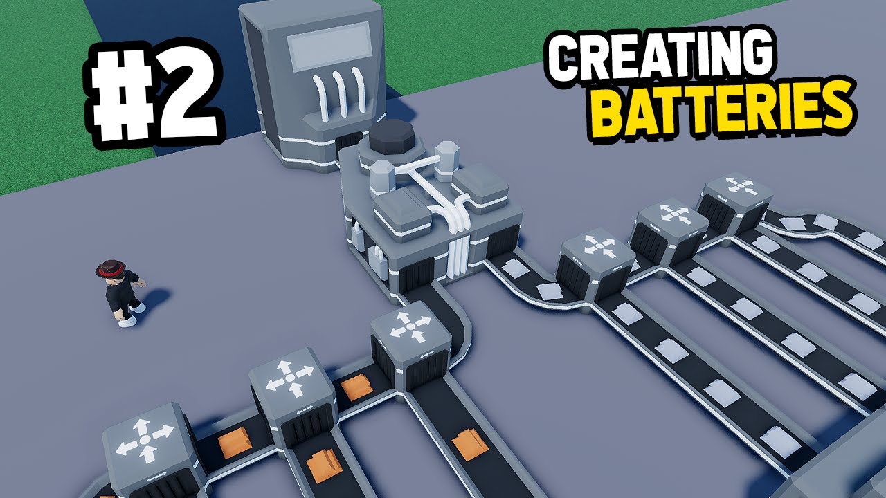 How to Create BATTERIES in Roblox Build Your Factory Tycoon! 👀