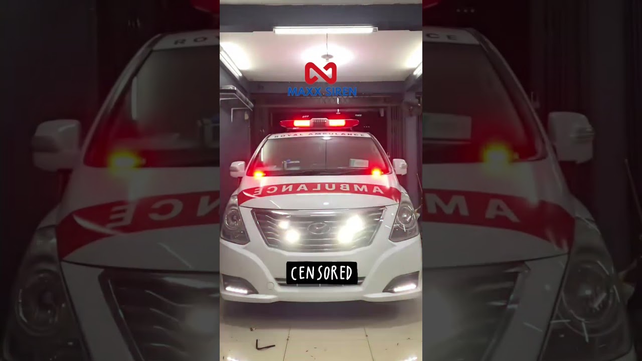 Installasi sirine M200 pada Hyundai H1 - Ambulance