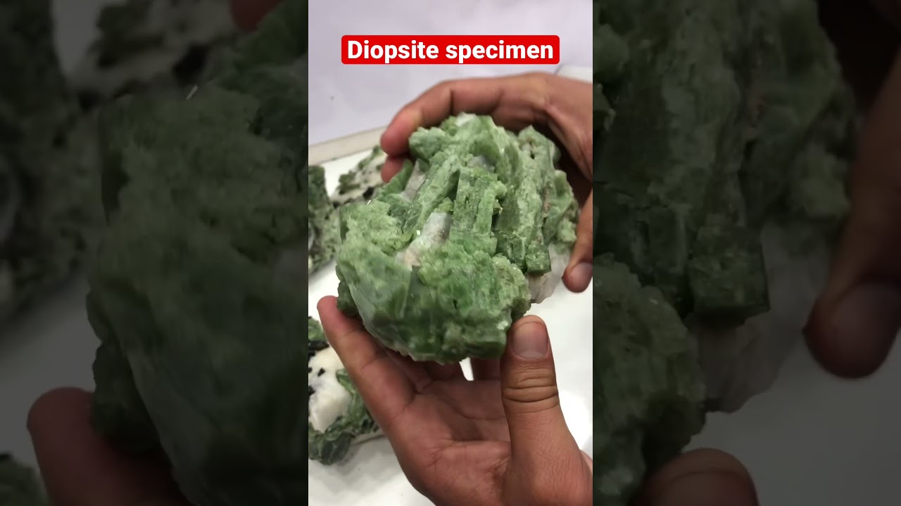 Diopsite specimen #youtubeshorts #crystalhealing #shortvideo