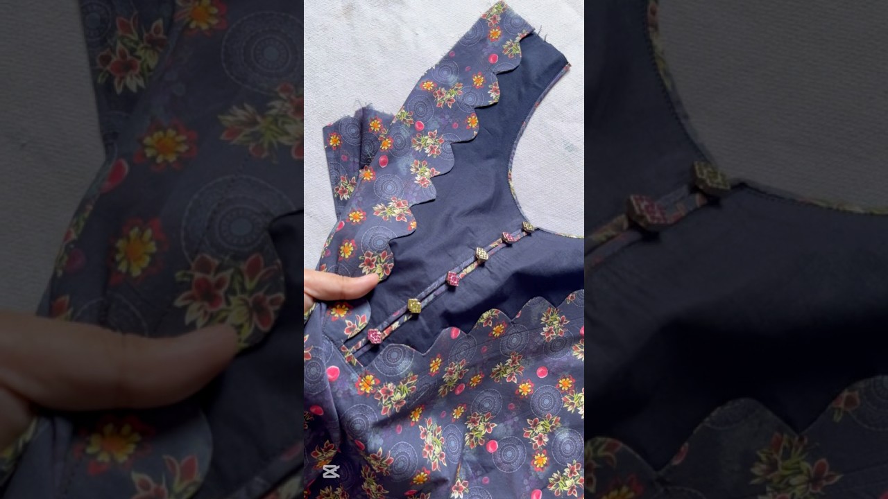 viral trending neck design for lawn dress 2025||cutao slit button neck design for ladies#neckdesign