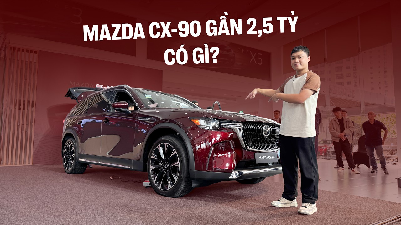 Tôi ngồi thử Mazda CX-90 gần 2,5 tỷ và thấy: Hàng ghế 3 thua CX-8, cổng sạc không theo số đông