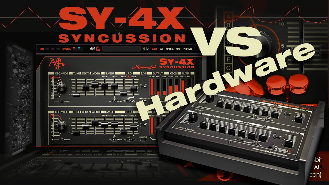 SY-4X SyncussionExtended Plug-In VS SY-1 Hardware -Raw Test