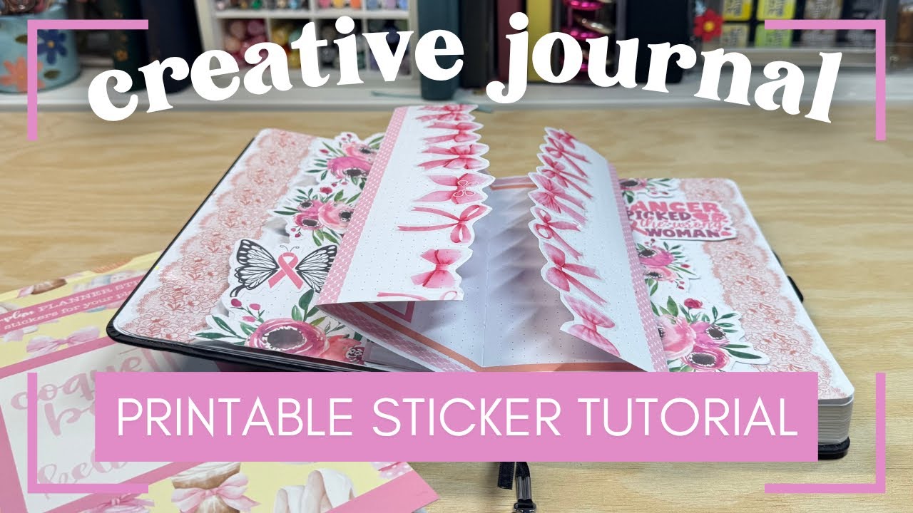 NEW Printable Sticker Tutorial! [Patron Journal Spread for Teresa]
