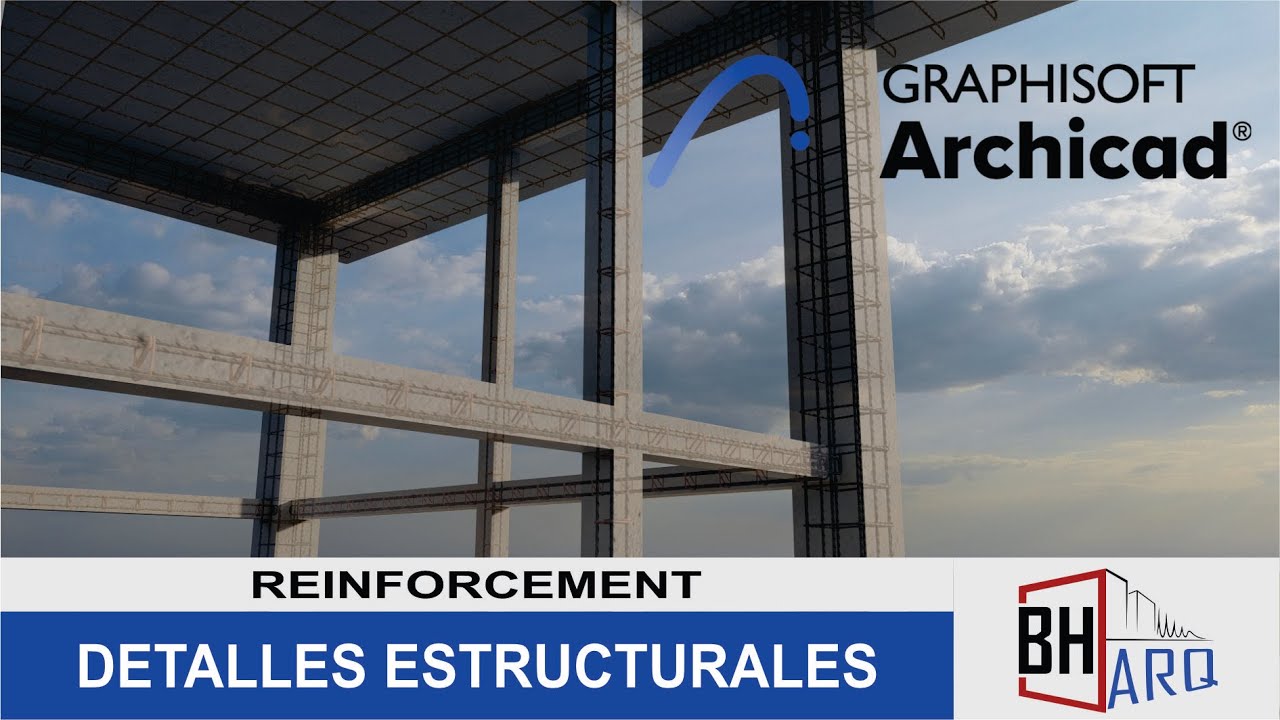 Detalles estructurales en ArchiCAD con Reinforcement #archicad #reinforcement #archicadtutorial