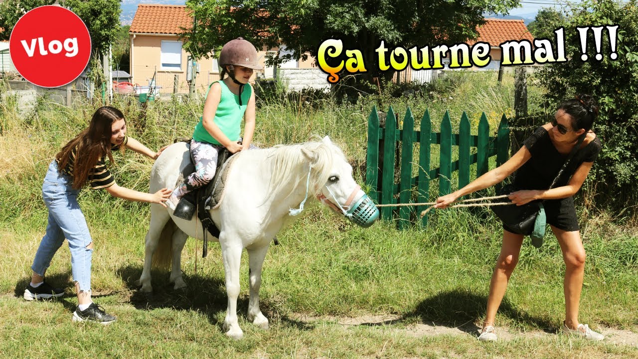 [VLOG] ELLIE et LANA font du PONEY et du CHEVAL : ÇA TOURNE MAL !!!