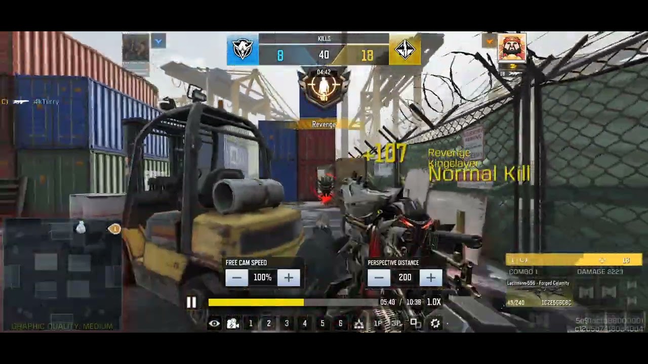 Got an invite & was suprised it's a private room in Call of Duty Mobile, but he ran away #CODM #1v1