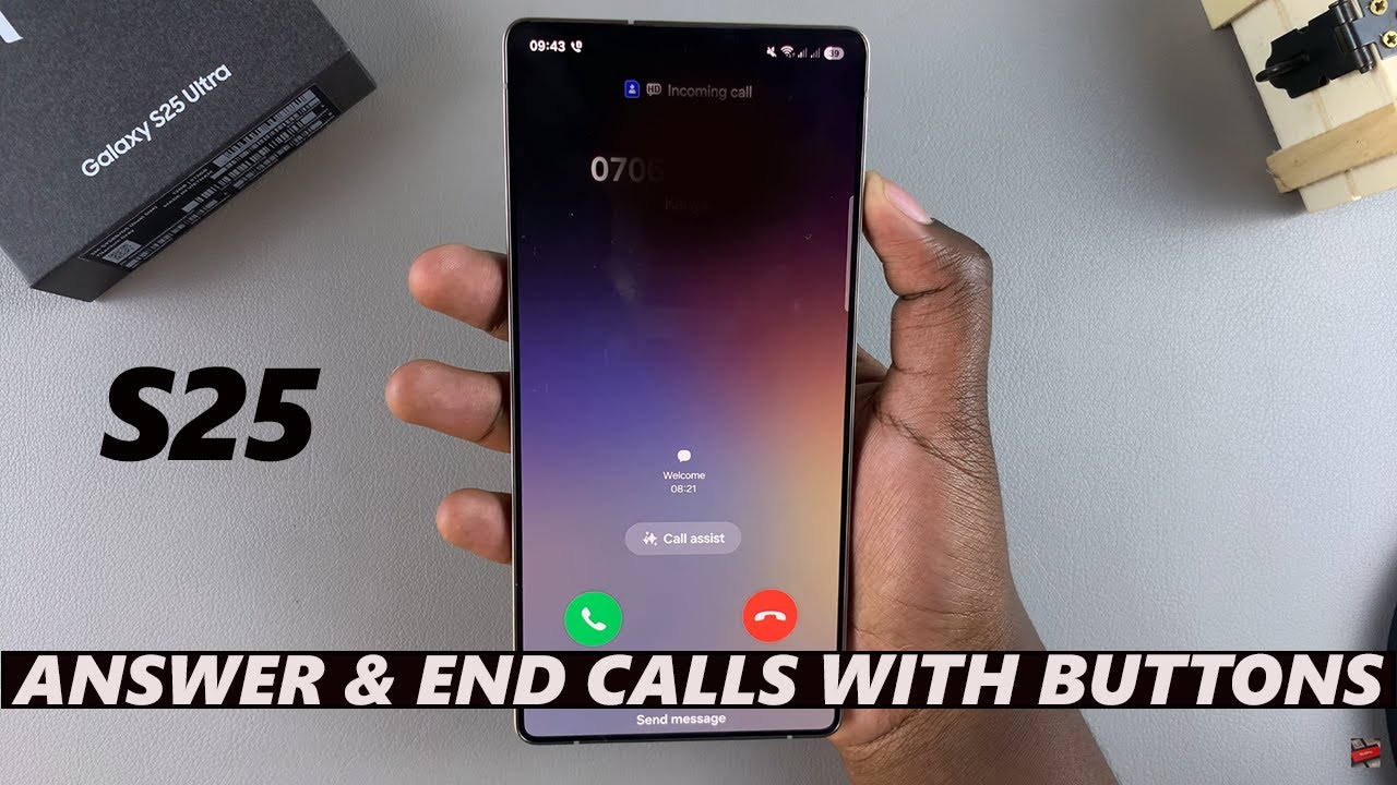 How To Answer & End Calls Using Physical Buttons On Samsung Galaxy S25 / S25 Ultra