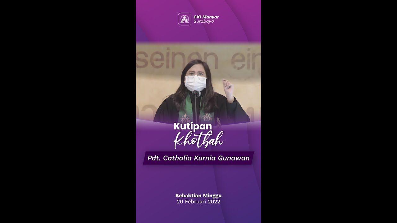 [Shorts] Khotbah Pdt. Cathalia Kurnia Gunawan 20 Februari 2022 - Tersakiti Namun Memberkati