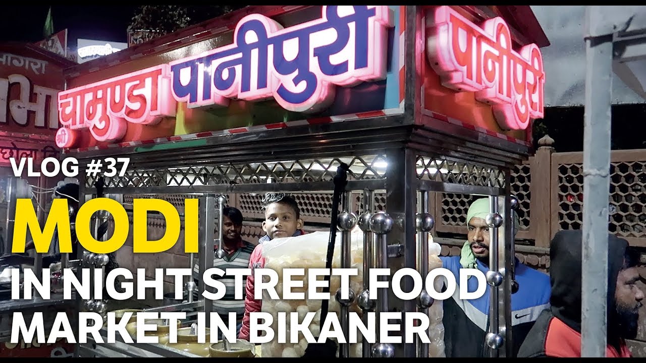 Night Street Food Market in Bikaner  | Junagarh Fort Visit  |   Rajasthani Food Trail-VI