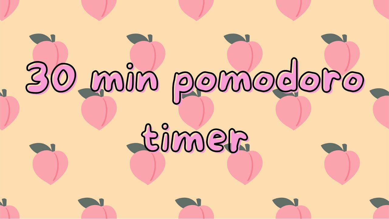 30 Minute Countdown Timer I Cute Timer I Deep Focus I No Music I Alarm On 🌸ADHD Focus