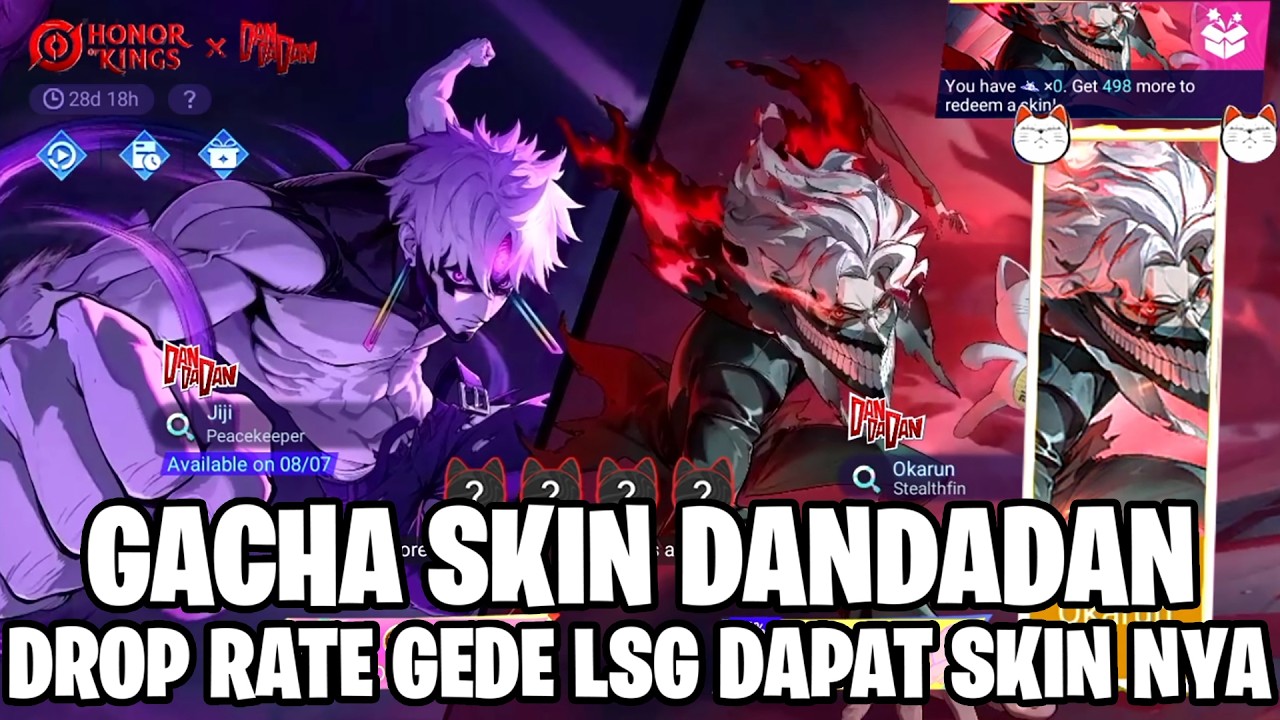 AKHIRNYA ADA MOBA YANG COLLAB DANDADAN - LANGSUNG BORONG SEMUA SKIN NYA! HONOR OF KINGS