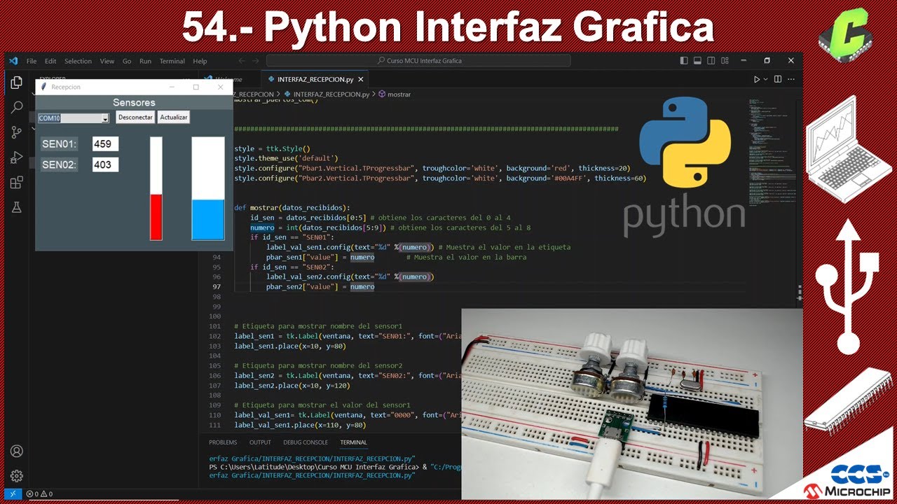 54.- Python Interfaz Gráfica | Curso Microcontroladores PIC