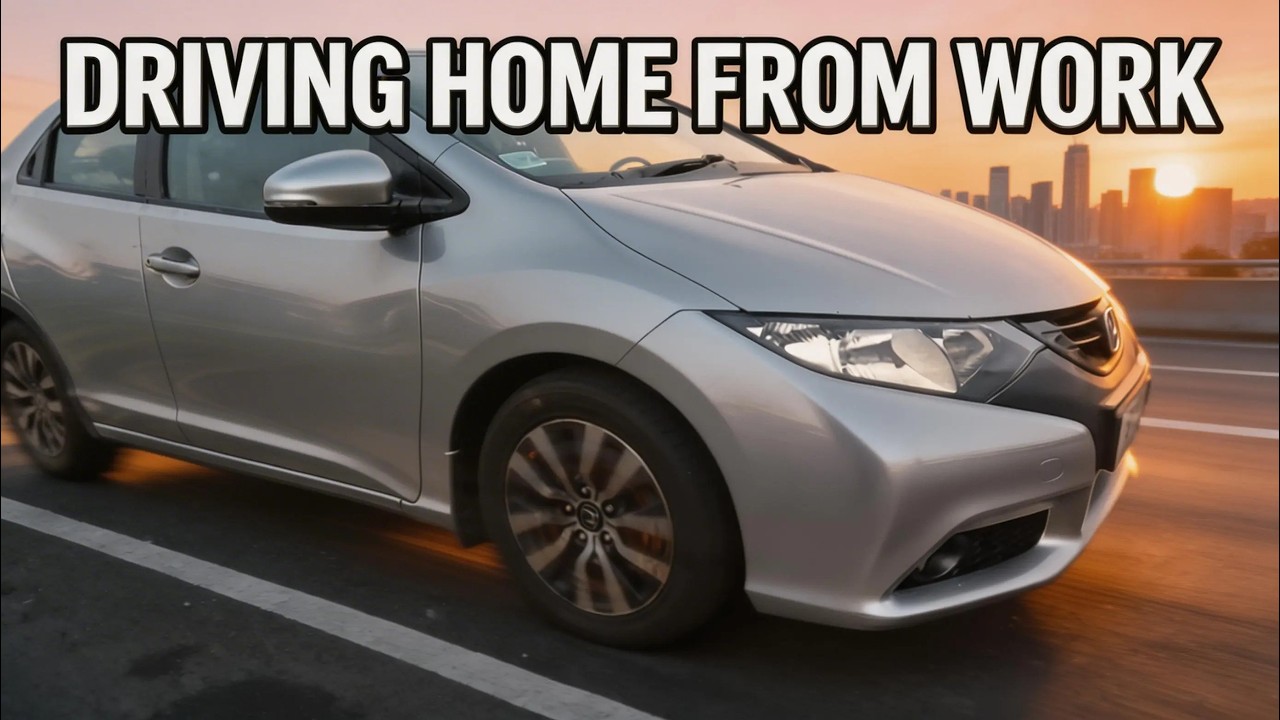 Chill Drive Home From Work | 9th Gen Civic POV