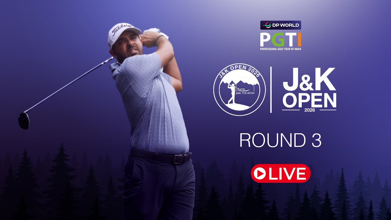 Round 3 Live Telecast | J&K Open 2026 | Royal Springs Golf Club, Srinagar | DP World PGTI