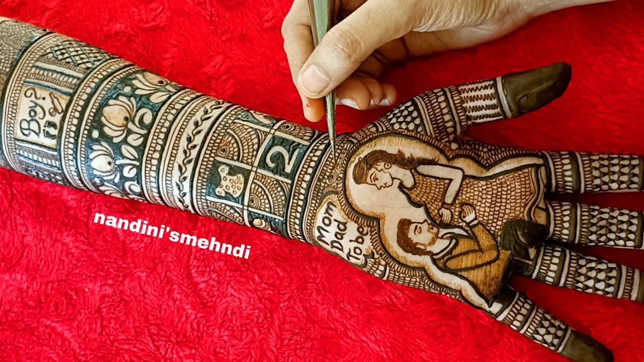 Baby shower full video tutorial for beginners | Learn mehndi with Nandini'smehndi ❤️