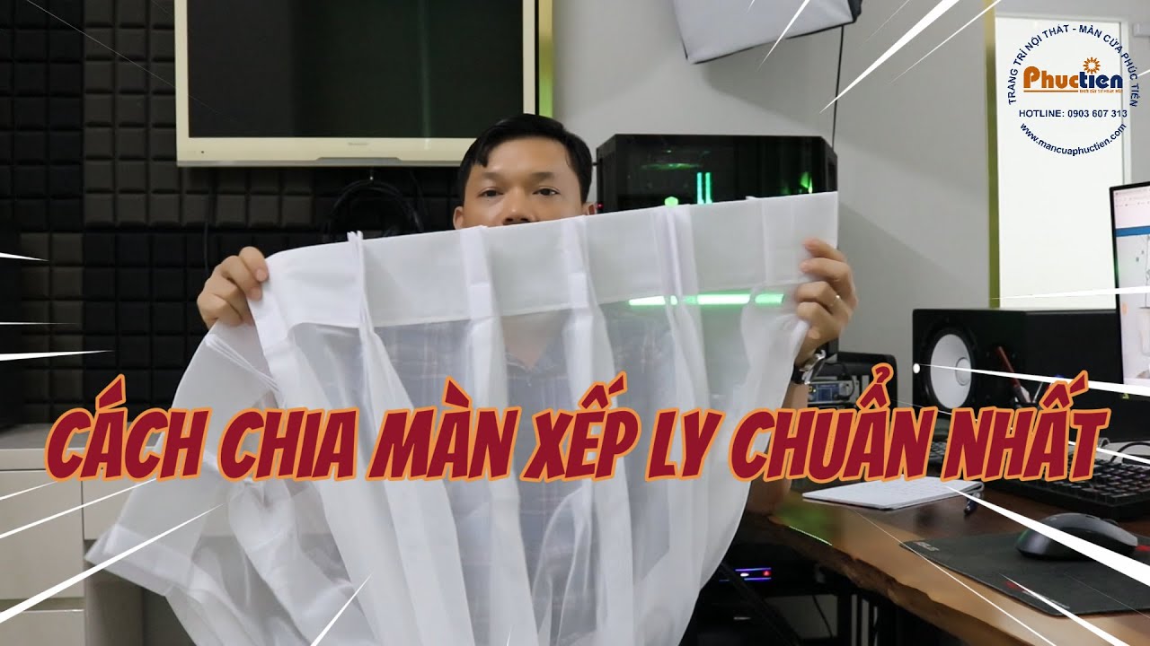 Hướng dẫn cách may màn xếp ly chuẩn