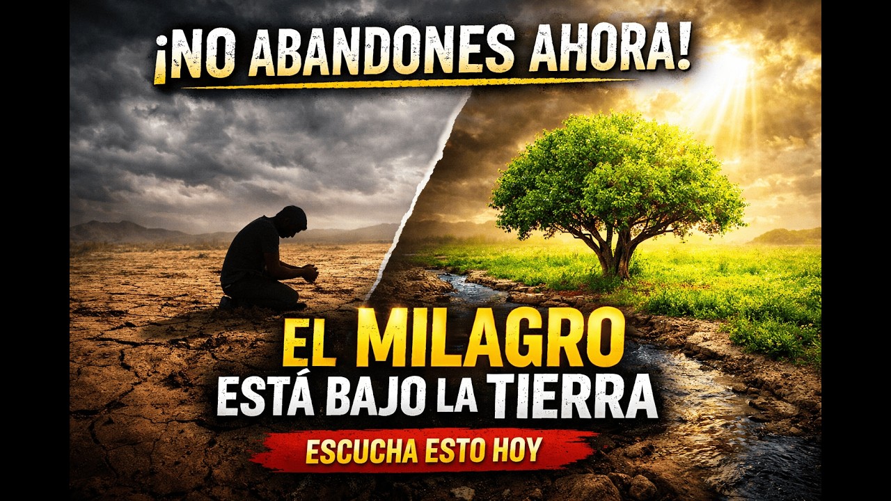 No Abandones Ahora… El Milagro Está Bajo la Tierra  Dios Está Obrando en Tu Desierto