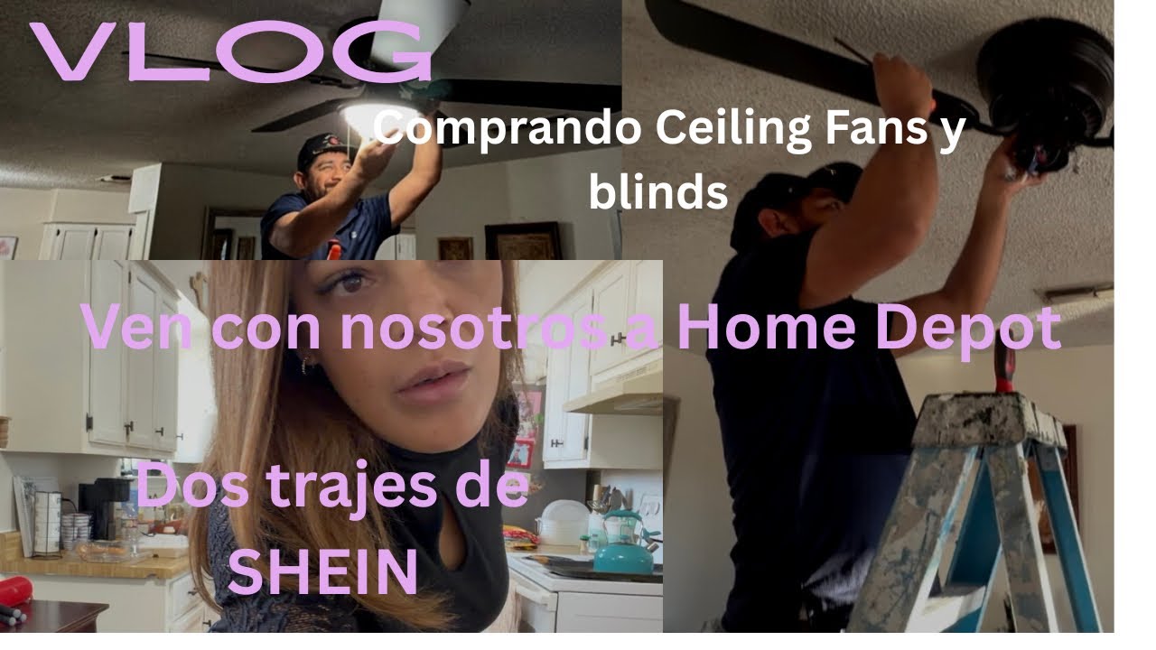 Hola de Nuevo Compramos blinds (percianas) y ceiling fans (abanicos) 💕💕☺️☺️