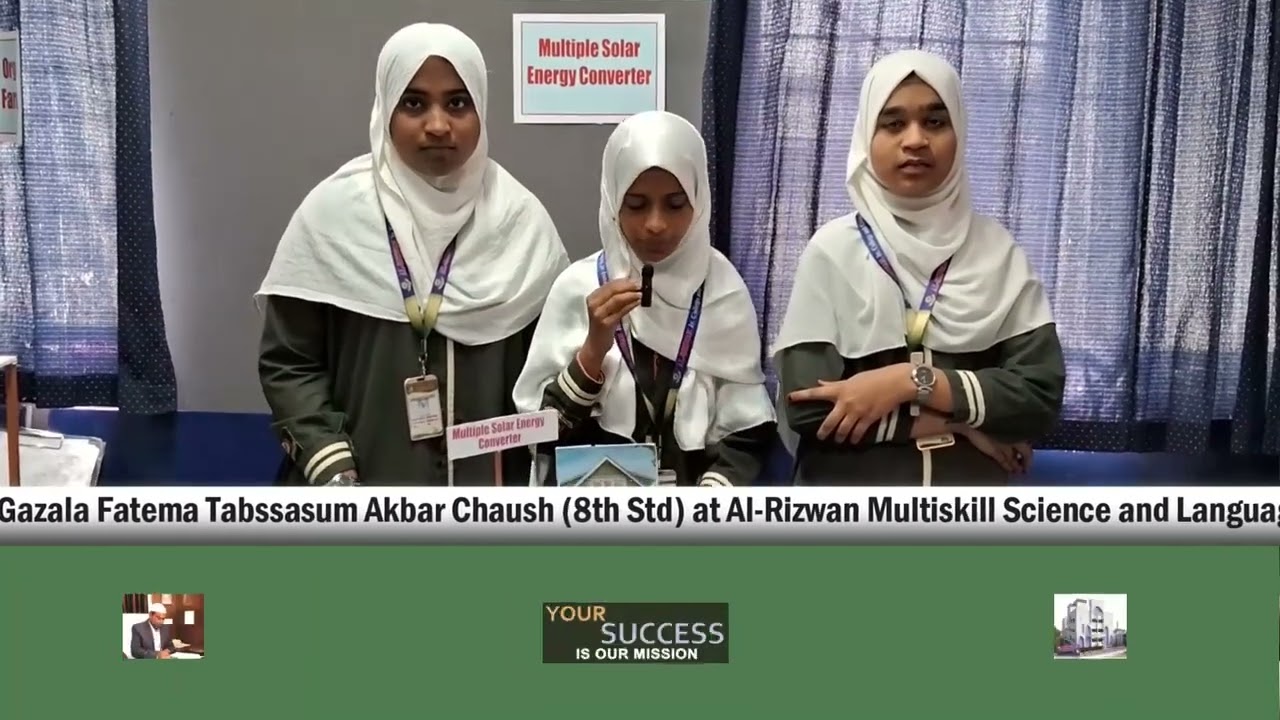 Multiple Solar Energy Converter Model at Al-Rizwan Multiskill Science and Language Exhibition 2025