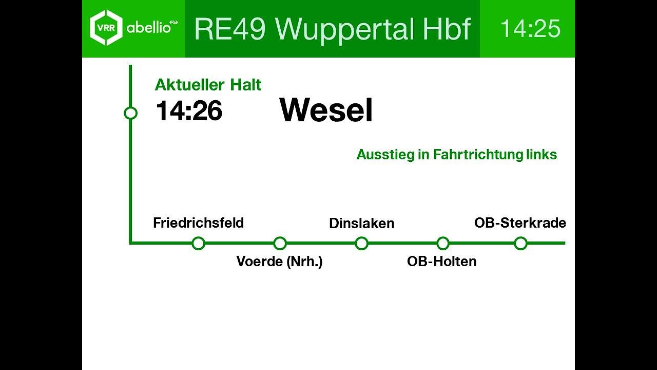 [ABR] Ansagen RE49 Wesel - Wuppertal