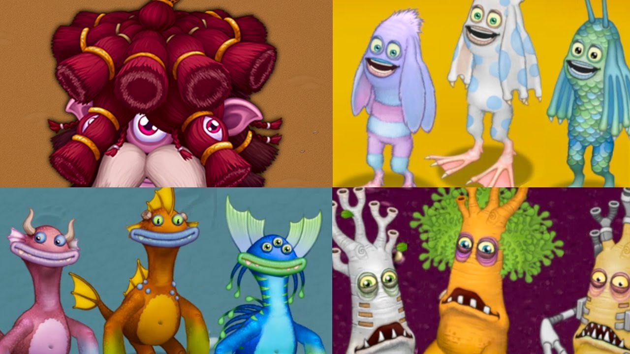 All Fire Triple Element Monsters - My Singing Monsters