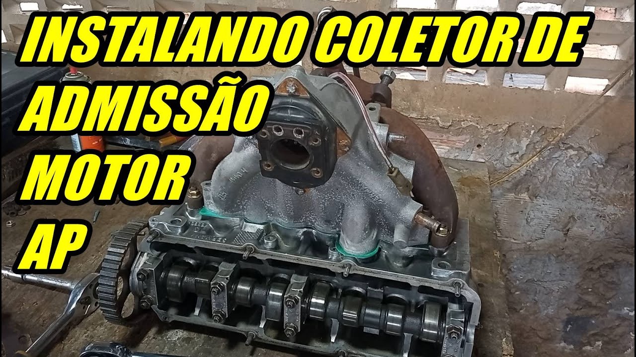 Como instalar junta do coletor de admissão Motor AP Gol Golf Polo Passat
