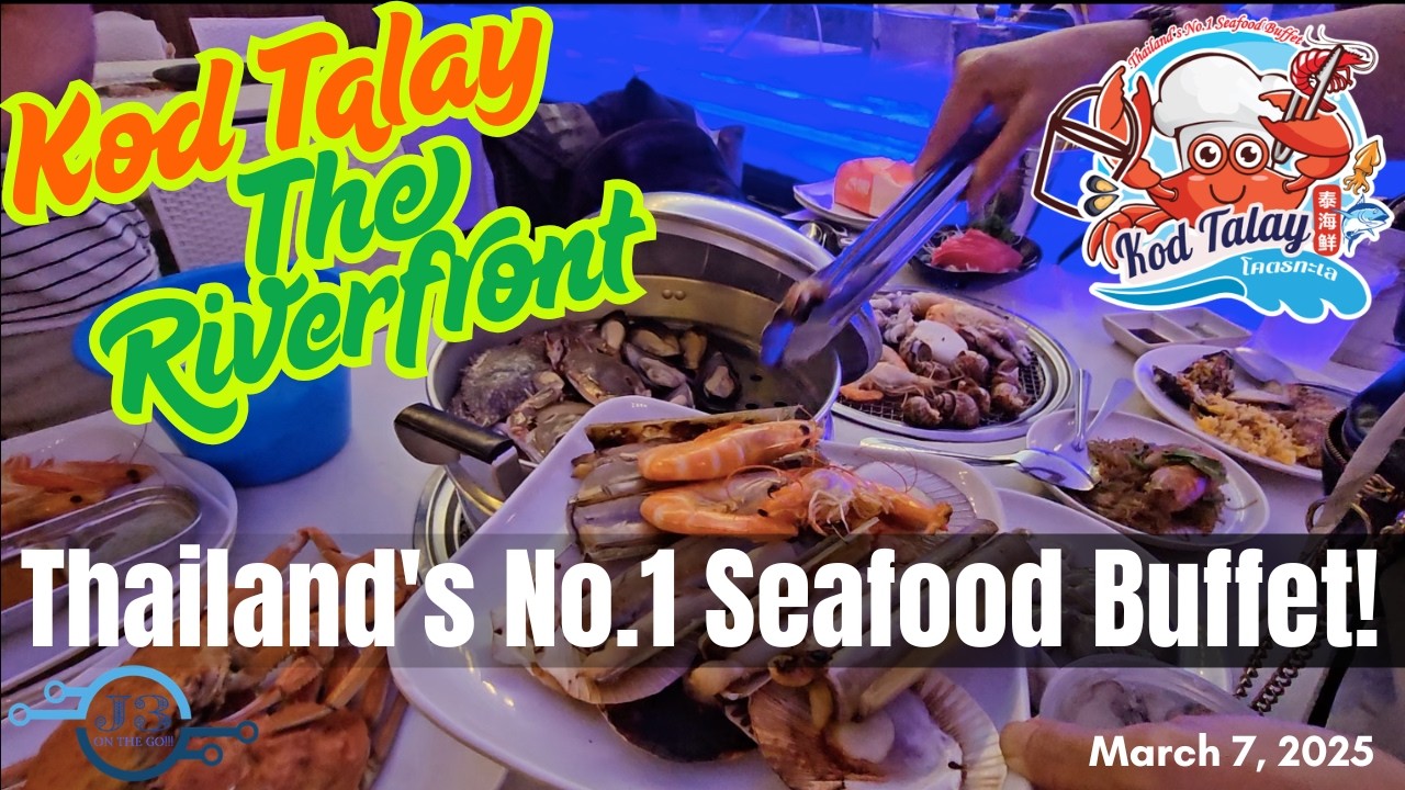 🇹🇭 Kod Talay The Riverfront | Лучший в Таиланде буфет с морепродуктами | 15-летний Джошуа Томас С...