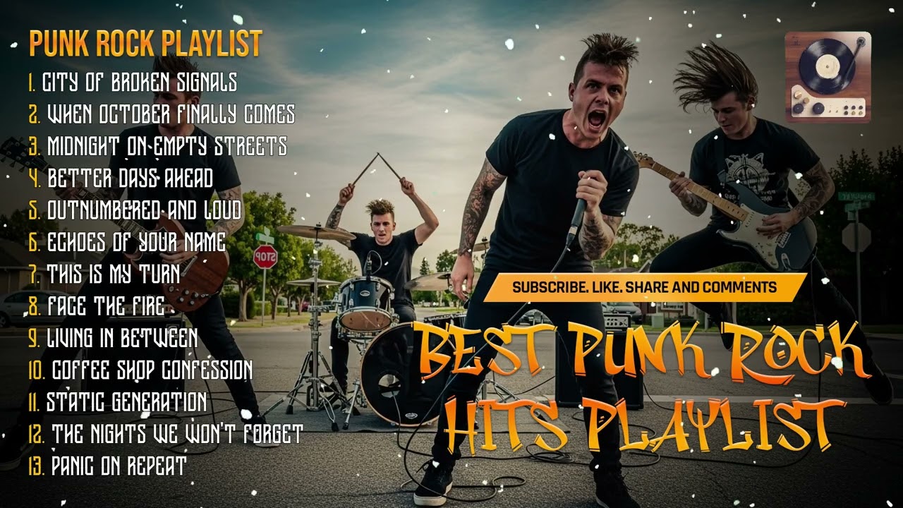 Punk Rock Playlist | Fast Drums Loud Guitars | Best Punk Rock Songs Mix