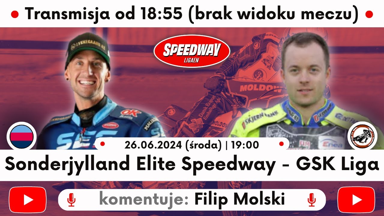 🔵⚪🔴Sonderjylland Elite Speedway - GSK Liga⚪🔴⚫ | SpeedwayLigaen | 26.06.2024 (środa) | 18:50 | 🔴LIVE🔴
