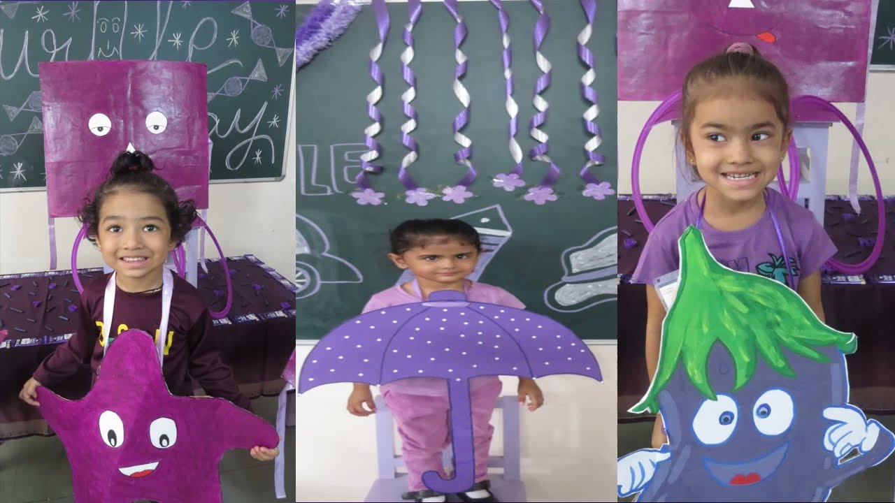 PURPLE DAY CELEBRATIONS, HOLY SPIRIT PRE-PRIMARY SCHOOL, RAJKOT