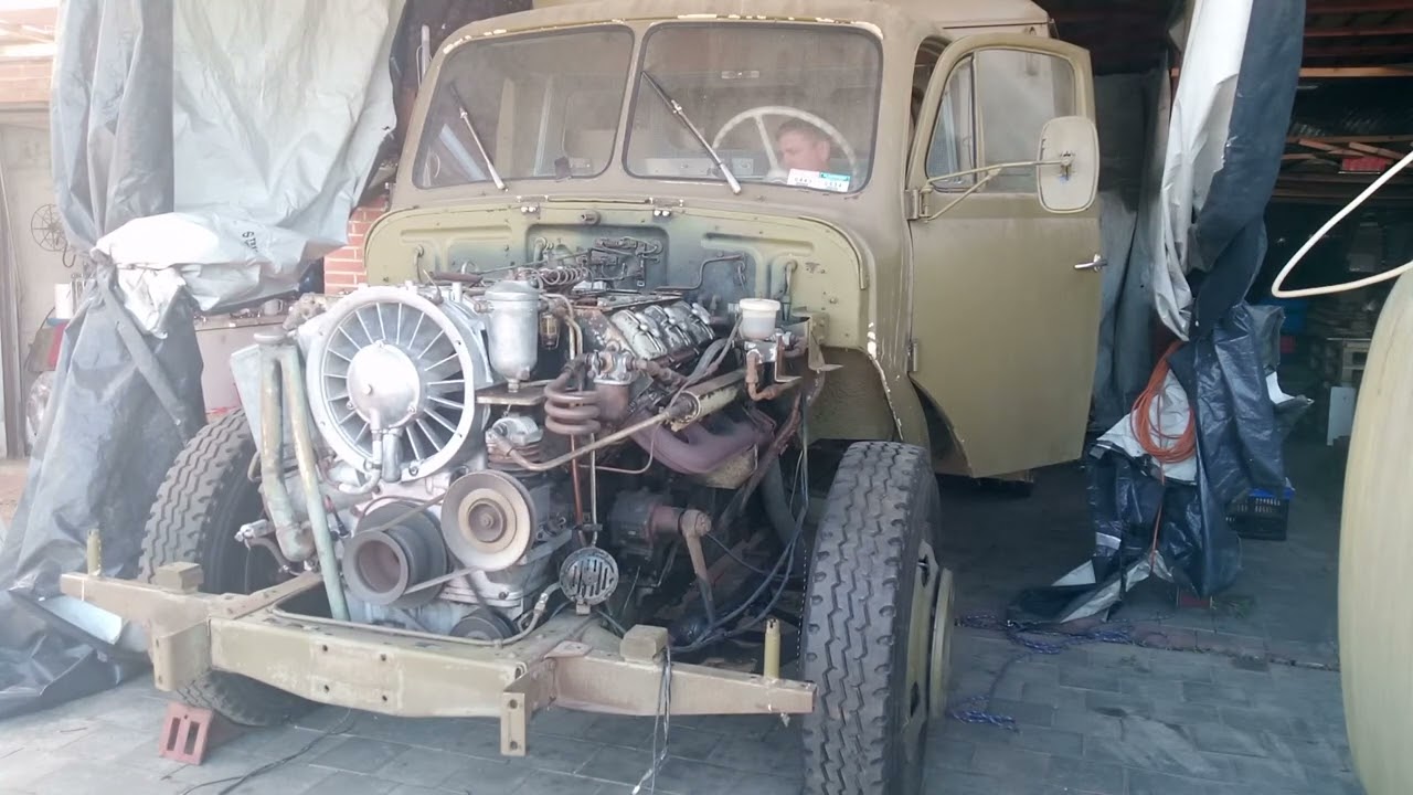 Magirus Mercur 120 d 10 Bundeswehr Feldküche Start nach 2 Jahren Standzeit