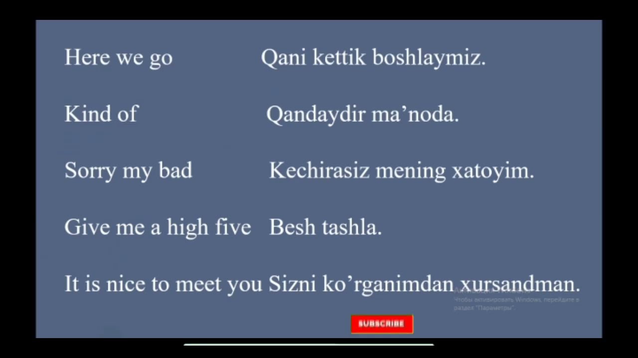 Ingliz tiida eng ko'p qo'llaniladigan 50ta gap. Foydali ingliz tili darslari @akhmadjonalimov9395