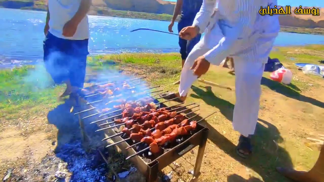 دير الزور الريف الشرقي جلسه فراتيه علا ضفاف نهر الفرات شباب الشعيطات آبو حمام غرانيج سوريا كشتات فرا