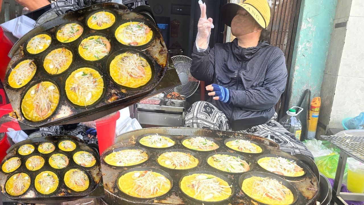 Hàng bánh xèo Phan Thiết ngon nhờ vẹm xanh, đông người địa phương ghé ăn