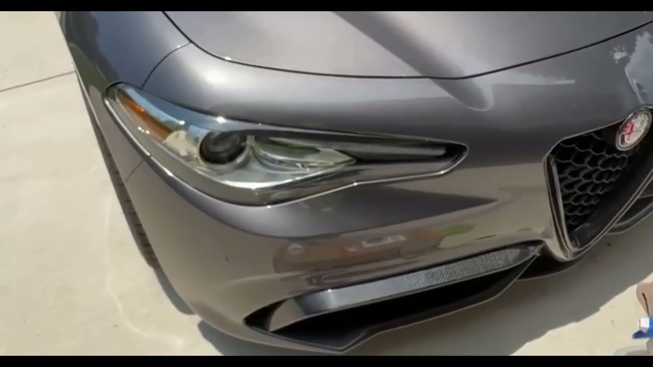 Alfa Romeo Giulia - Front Canard Install - Agency Autoworkes