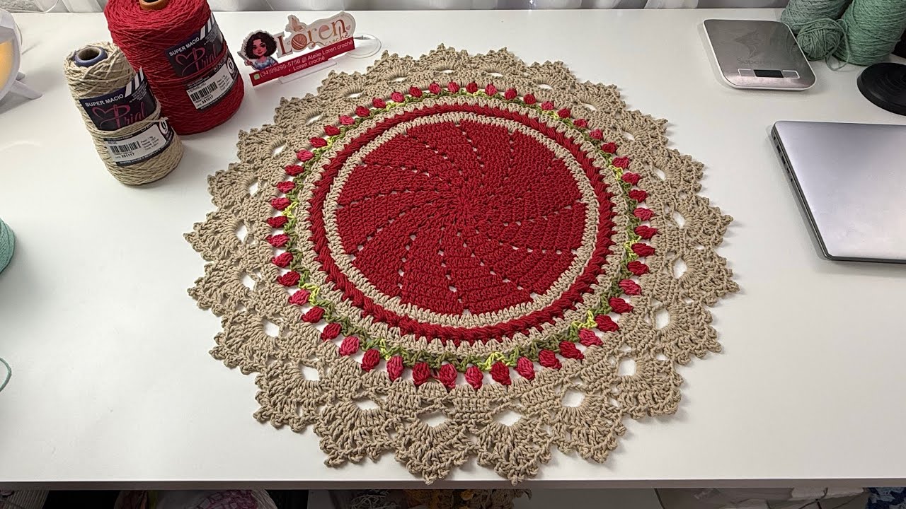 CENTRO DE MESA PAMELLA // com tulipa e ponto puff 🚨400 gramas de lindeza 