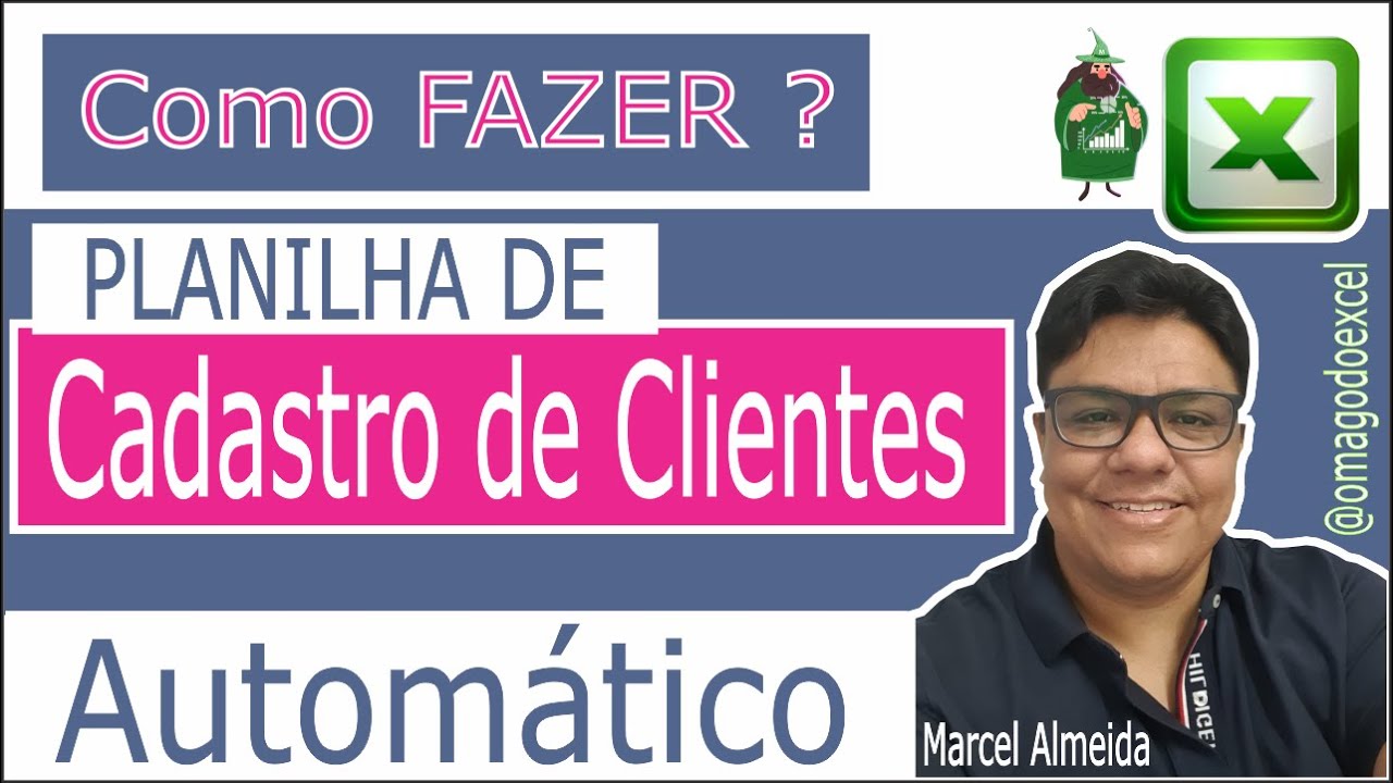 🧙🏽‍♂ Planilha de Cadastro de Clientes Automático no Excel Simples e Fácil