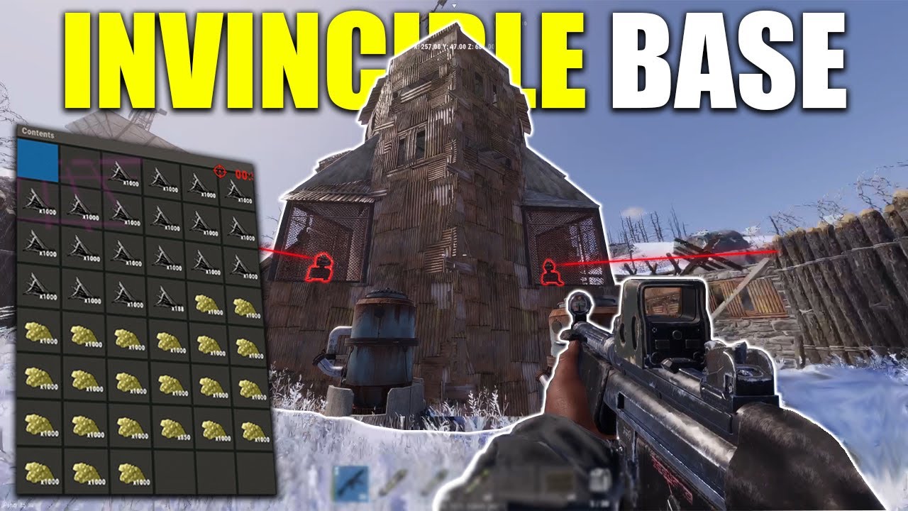 Surviving a wipe inside a mini fortress - Rust Console