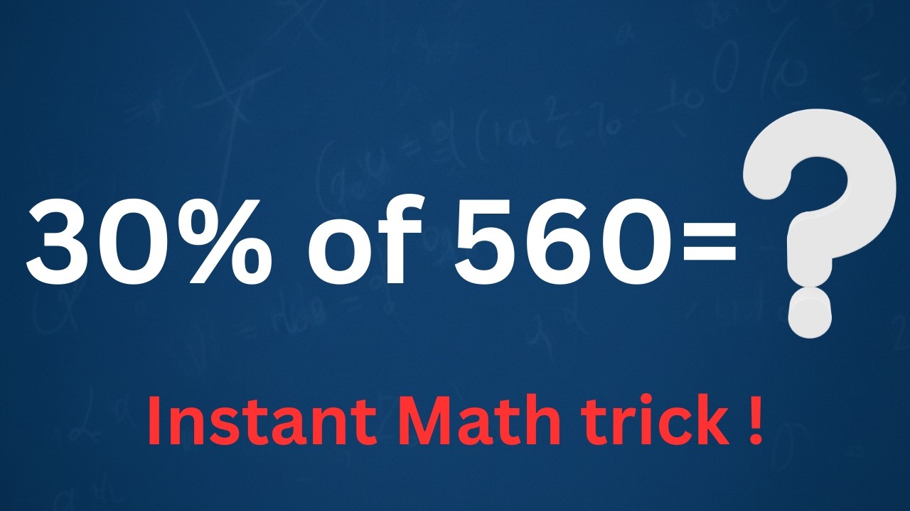 30% от 560 (Тридцать процентов от 560)