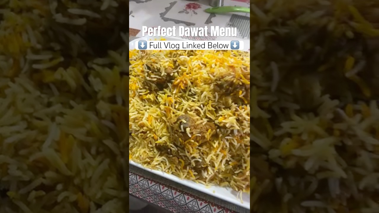 Quick Dawat Menu | Watch Full Vlog ⬆️ #shorts