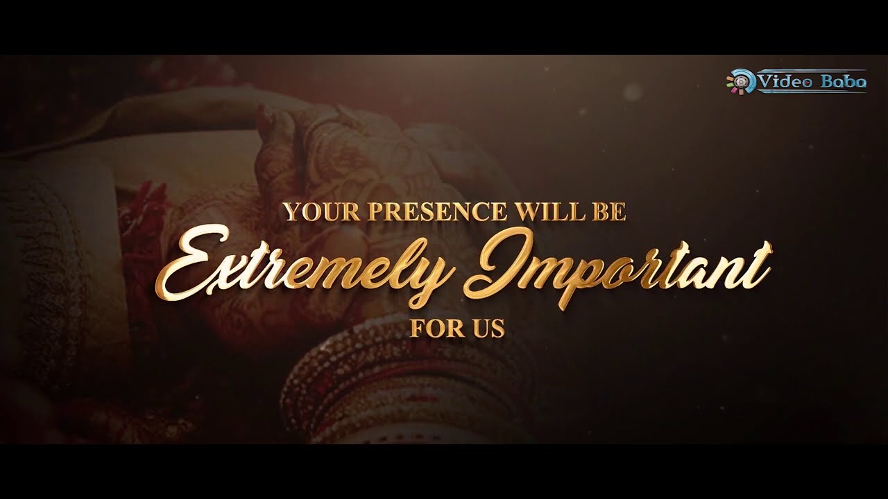 Hindu Wedding Invitation Video | Wedding invitation Video