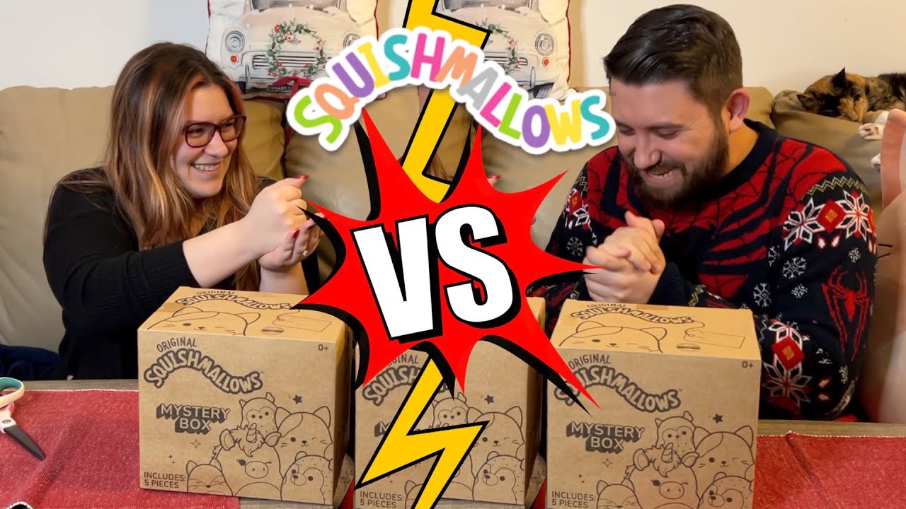 SQUISHMALLOW COMPETITION WITH AMAZON MYSTERY BOXES