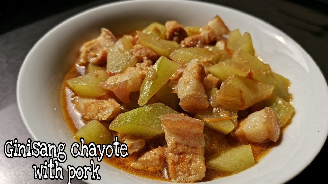 GINISANG CHAYOTE WITH PORK || HOW TO COOK CHAYOTE WITH PORK || PINOY TIPID ULAM || AMY GUEVARRA