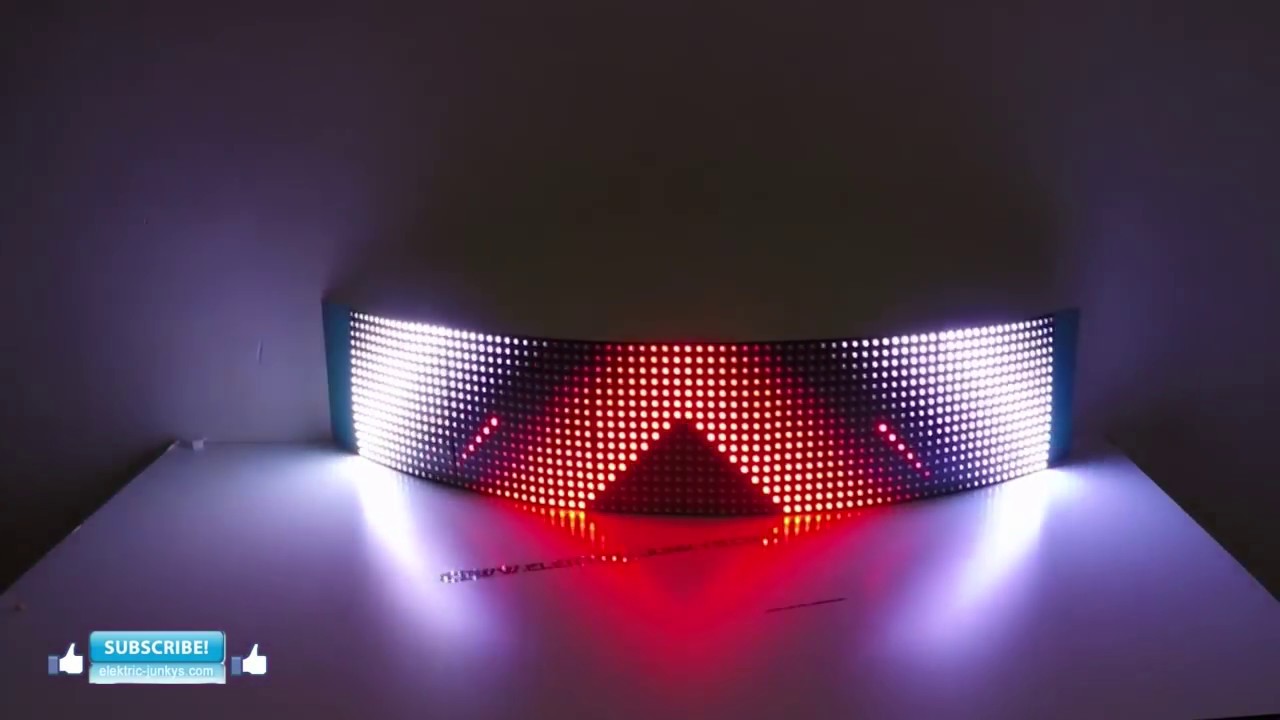 how to make an Flexible #LEDSign Curve Screen WIFI controlled with addressable LED´s WS2813