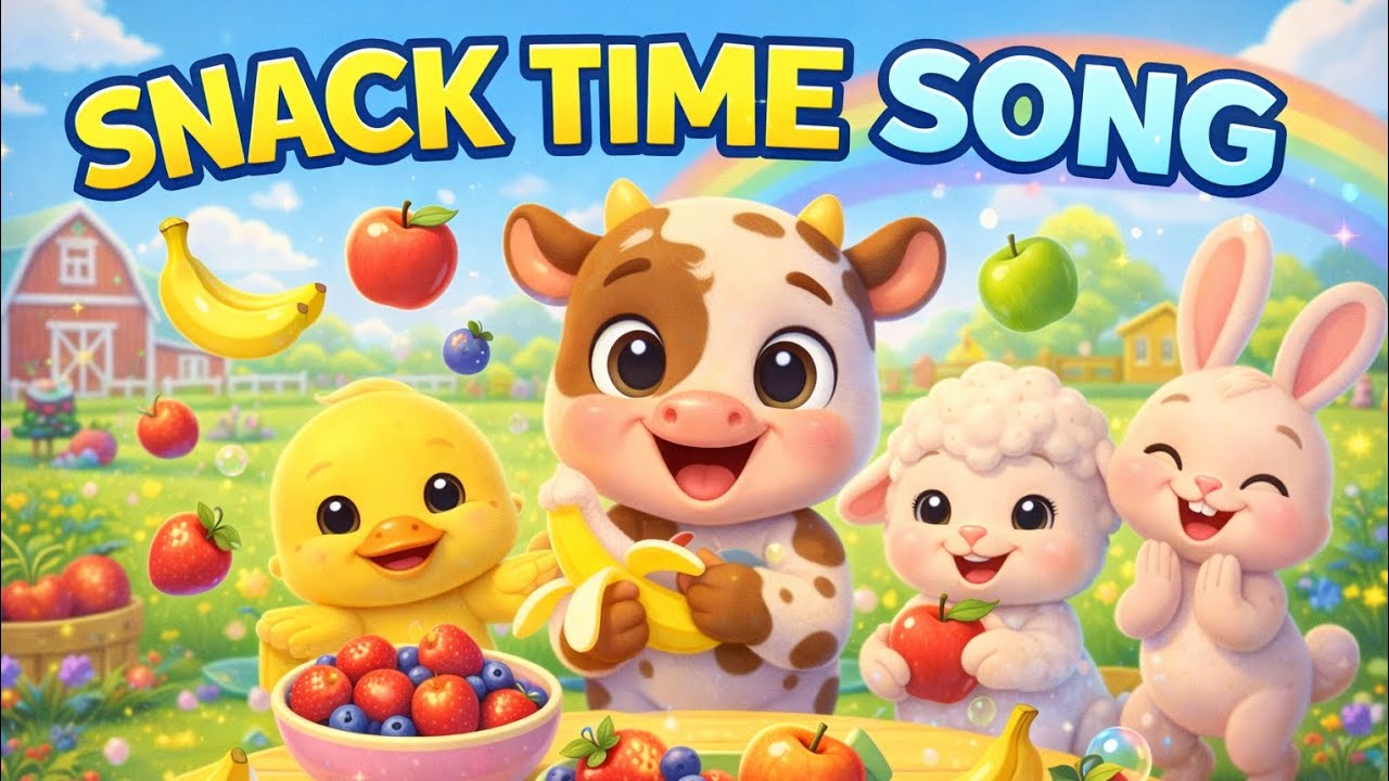 Snack Time Song 🍌🍎🍓 | Fun Fruit Song for Toddlers & Babies