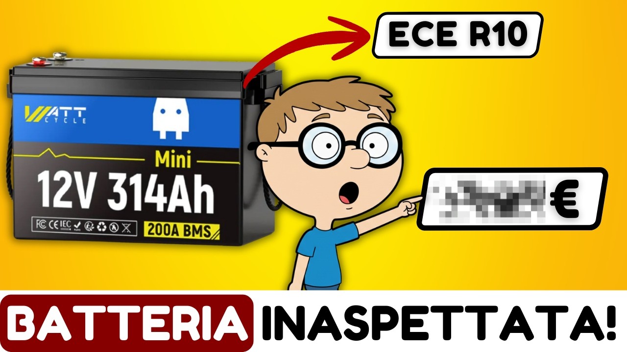 Batteria al litio WattCycle 314Ah con ECE R10 per l'omologazione