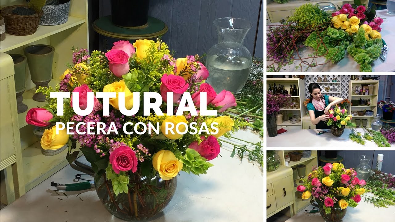 Como hacer un arreglo de flores con rosas