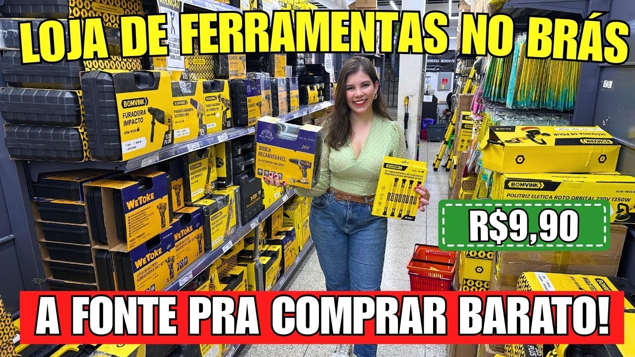 LOJA DE FERRAMENTAS EXCLUSIVA NO BRÁS COM OS MELHORES PREÇOS PARA REVENDA!